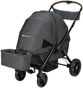 Bébéconfort Helios, Poussette double dès la naissance, 0-4 ans, 0-22 kg, 2 Sièges face-à-face, Grandes roues tout-terrain, Pliage compact, Poussette wagon, Auvent de protection, Mineral Graphite