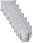 Hanes Men's 7 Pack Ultimate Full-Cut Pre Shrunk Briefs, White, Small