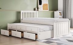 Flair Montana Captain's Bed With Drawers - White