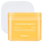 MEDIHEAL Vitamide Brightening Pad (100 Pads) - Hypoallergenic Pads with Niacinamide, Sea Buckthorn - Radiance Boosting for Clear, Illuminating Skin