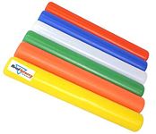 HeadTurners Plastic Relay Race Batons for Athletics Practice, Track and Field Sports- (Set of 6, Multicolour)