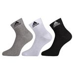 Adidas Men Ankle Length Cotton Socks Multicolored Pack of 3