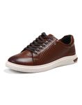 Monte Carlo Mens Tan Solid Lace Up Genuine Leather Casual Sneaker (201829FW-2-11)