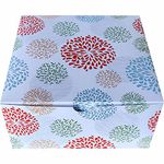 Cardboard Multicolour Abstract 1Kg Cake Boxes 10 * 10 * 5 (Pack Of 10), Blue