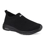 Campus Men's King PRO Full BLK Walking Shoes - 8UK/India 6G-156A