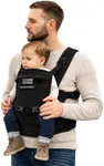 Front Facing Baby Carrier for Dad | Ergonomic Baby Carrier for Men | Infant to Toddler | Military Design Holder with Lumbar Support | Great for Hiking and Travel | MOLLE Compatible | Black