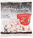 Pride Professional Tee System, 2-1/8 inch Shortee Tee, 25 Count Bags, Red on White