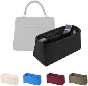 KINGS IN BAG Organizer Insert for Kelly 40, Silky Purse Organizers for Inside Purse, Lightweight Shaper Compatible with Hermes Kelly 40 Bag, Multi Color Options(Black, KE 40)