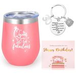 AWDK Insulated Wine Tumblers with Lids 30th Birthday Gifts for her, 30th Birthday, 30th Birthday Gifts for Women,Birthday Gifts for Women,30th Birthday Gifts for Mom, Sister, Friend, Coworker 3pcs