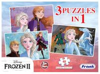 Frank Disney Frozen II Jigsaw Puzzle (48 Pieces) – 3-in-1 Puzzle for Kids 5 Years & Above – Fun & Challenging Brain Booster Game for Enhanced Focus and Memory Skills – 11317