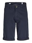 Jack & Jones Junior Boy's Jjibowie Jjshorts Solid Sa Jr Bermuda Shorts, Navy Blazer, 13 Years UK