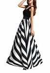 Afibi Women Chiffon Mopping Floor Length Big Hem Solid Beach High-Waist Maxi Skirt (X-Large, Black)