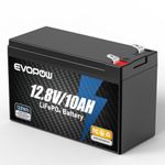 12V 10Ah LiFePO4 Battery, 5000+ Cycles Lithium 12V 10Ah Battery Built-in BMS, 12V Lithium Battery Ideal for Power Wheels, Fish Finder, Solar, UPS, HAM Radio, Camping, Ride-on Toy