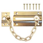 Security Door Chains for Front Door Brass Chain Door Restrictor Door Security Chain Door Chain Lock Front Door Security Door Safety Chain Security Chain for Front Door Chain Door Lock