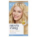 Clairol Nice'n Easy Permanent Hair Dye, 10 Extra Light Blonde Hair Color, 1 Count