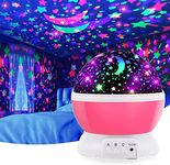 EMAILYA RETAILS Sky Star Master Night Light 360 Degree Moon Night Light Romantic Bedroom Kids Room Night Bulb Projector Children Kids Baby Sleep Lighting USB Lamp Led Projection for Gift, Multicolour