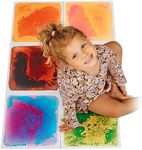 MagicMeadow Liquid Floor Tiles Set of 6 | Sensory Toys for Children with Disabilities, Autism-Friendly Sensory Playtime, Calming Visual Effects, Tactile Stimulation (Liquid Floor Tiles)