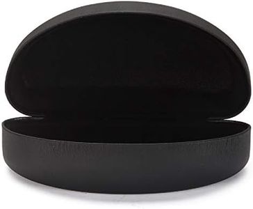 ALTEC Vision Extra Large Protective Hard Carrying Case for Oversized Sunglasses Eyeglasses and Reading Glasses with Microfiber Cleaning Cloth - Black