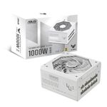 TUF Gaming 1000W Gold White Edition PSU (1000 Watt, Fully Modular Power Supply, 80+ Gold Certified, Military-grade Components, Dual Ball Bearing, Axial-tech Fan, PCB Coating)