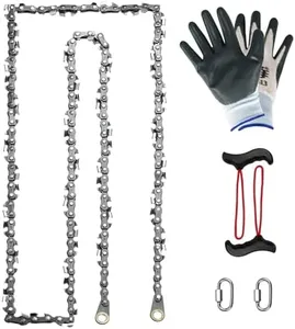 SENSILIN High Limb Rope Saw 55 In Chain Only, 55 Inch Chain Saw with 70 Sharp Teeth Double Side Teeth