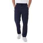 Rapoo Mens Workout Athletic Hiking Sweatpants Joggers Pants Elastic Waist Jogging Running Pants for Men with Zipper Pockets 05 Navy S