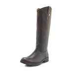 Frye Melissa Button 2 Equestrian-Inspired Tall Boots for Women Made from Hard-Wearing Vintage Leather with Antique Metal Hardware and Leather Outsole – 15 ½” Shaft Height, Black - Toga Leather, 6 UK