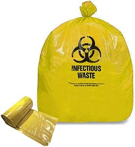 Resilia Medical - Biohazard Bags - For Infectious Waste Disposal, Meets DOT ASTM Standards for Hospital Use, Yellow, 33 Gallon, 29x43 Inches, 1.35 Mil, 25 Bags