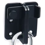 Alise Gate Latches Slide Bolt Latch Safety Door Lock,MS3005-B Stainless Steel Matte Black