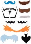 Super Moustachio Bros | Video Game Character Fake Mustaches | Includes 10 of The Most Famous Pieces of Facial Hair in Gaming History | Perfect for Nerds, Geeks, Gamers