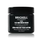 Brickell Men's Retinol Face Moisturizer Cream For Men, Natural & Organic, Face Night Cream with Retinol & Hyaluronic Acid To Minimize Fine Lines and Even Skin Tone, Fragrance-Free, 59ml