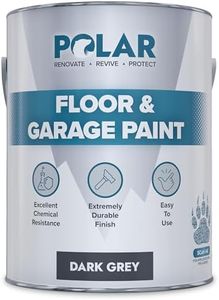 Polar Dark Grey Floor & Garage Paint - 5 Litres | Ideal Garage Floor Paint for Garages, Warehouses & Concrete Floors | Hard Wearing & Slip Resistant Concrete Paint | Mid-Sheen Finish | Interior Use