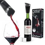 PureWine Phoenix Wine Purifier Removes Histamines & Sulfites, Reusable Wine Filter Aerates & Restores Taste - StarterKit (Pod8) (Black)