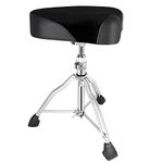 EASTROCK Drum Throne Drum Seat Height Adjustable,Padded Drum Stools Motorcycle Style Drum Chair with Anti-Slip Feet for Drummers,Adult