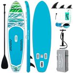 FunWater Inflatable Paddleboard Stand Up SUP Paddle Boards for Adults & Youths of All Skill Levels, Wide & Non-Slip Deck Design Blow Up Paddleboards with Premium Accessorie