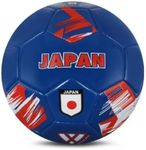 Vizari New Country Series National Team Soccer Ball - Japan Blue, Size 5| Durable Soft & Spongy Synthetic & Rubber Ball | Perfect for Outdoor Training, Fun Play, Matches & Beaches