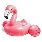 Intex 57288EP Giant Inflatable 80 Inch Mega Flamingo Island Ride On Swimming Pool Float, Pink