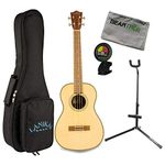 Lanikai SPST-B Solid Spruce Top Morado B/S Baritone Ukulele w/Bag, Stand, Cloth, and Tuner