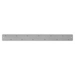 Three by Three Seattle Magnetic Strip Bulletin Board, Stainless (31105)