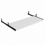 UniShop Heavy Duty Wooden Keyboard Tray for Table with Height Adjustable- Perfect for Office & Home (20x10 Inches, White)