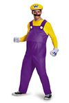 Disguise Men's Plus-Size Super Mario Wario Deluxe Costume, Yellow, XX-Large