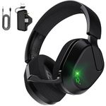 Gvyugke Wireless Xbox Headset with Flip-to-Mute Mic, 2.4GHz & Bluetooth 5.4 & Wired Gaming Headphones for Xbox Series X|S, Xbox One, PS5, PS4, PC, 45H Playtime, 50mm Drivers, RGB Over-Ear Headset