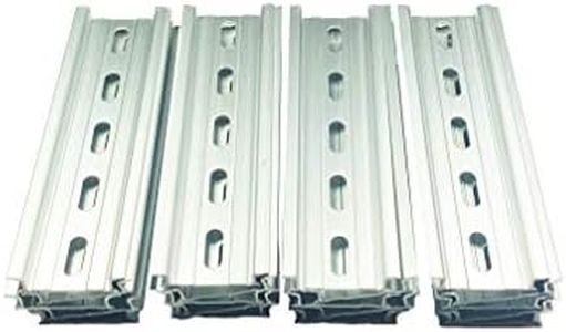 T&G 20 Pieces 5" DIN Rail Slotted Aluminum RoHS 5 Inches Long 35mm Wide 7.5mm High