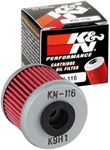 K&N Motorcycle Oil Filter: High Performance, Premium, Designed to be used with Synthetic or Conventional Oils: Fits Select Honda Vehicles, KN-116