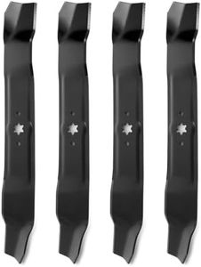 budrash 742-0616A Mower Blades for Cub-Cadet 42 Inch Mower, 942-04308 Mulching Blades for Craftsman/Troy Bilt/MTD 42" Riding Lawn Mower, Replace for 942-0616, 942-0616-X, 942-04126-X, 4 Pack