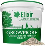 Elixir Gardens Growmore 7-7-7 Special Blend All Round General Purpose Fertiliser | 10kg Tub | Treats 200 sq.m