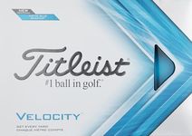 Titleist Velocity Golf Balls, Matte Blue (One Dozen)