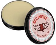 Mink Oil Paste - Waterproof Leather Shoe Protector and Boot Repair - Red Moose, Clear, Medium