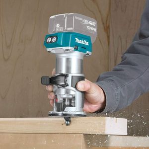 Makita 18V Brushless Router – Cordless Compact Wood Trimmer