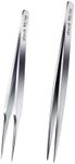 stedi 2PCS Precision Thickened Tweezer Set, Model Hobbyist Tools, Ultra Precision Premium Stainless Steel Tweezers for Gundam, Scale Military Models, 3D Resin Parts, Industrial Tweezers