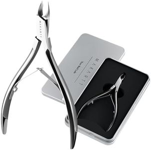 Makartt 5mm Black Titanium Cuticle Nipper, 1/2 Jaw Precision